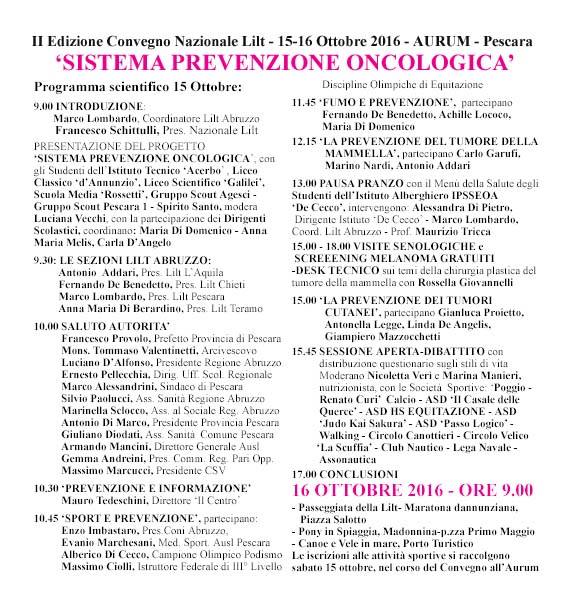 Prevenzione tumori: informazione e attività