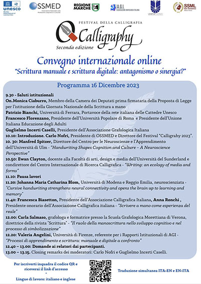 Preservare l'Essenza della Scrittura: Convegno internazionale online
