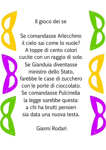 Filastrocche e Poesie di Carnevale