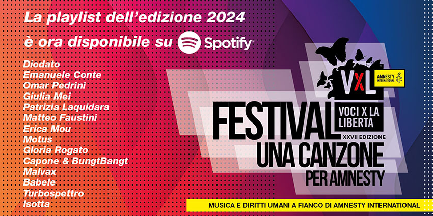 Una Canzone per Amnesty 2024