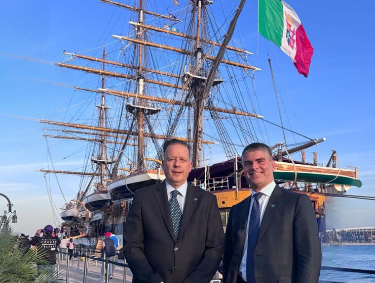 A bordo dell’Amerigo Vespucci